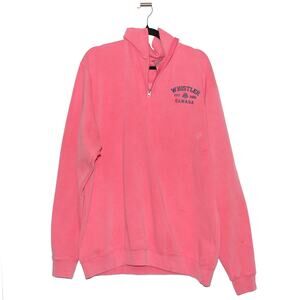Whistler Canada Pink Quarter Zip Sweatshirt Size XL